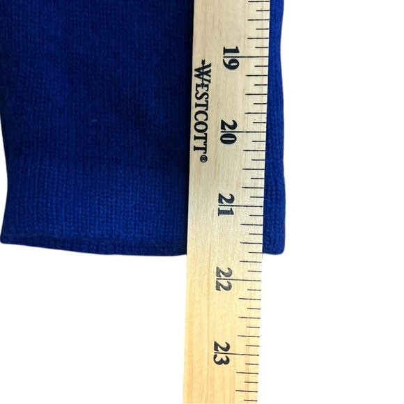 American Weekend Blue Lambswool Angora Rabbit Hair Sweater Women’s Size Large - Picture 7 of 12